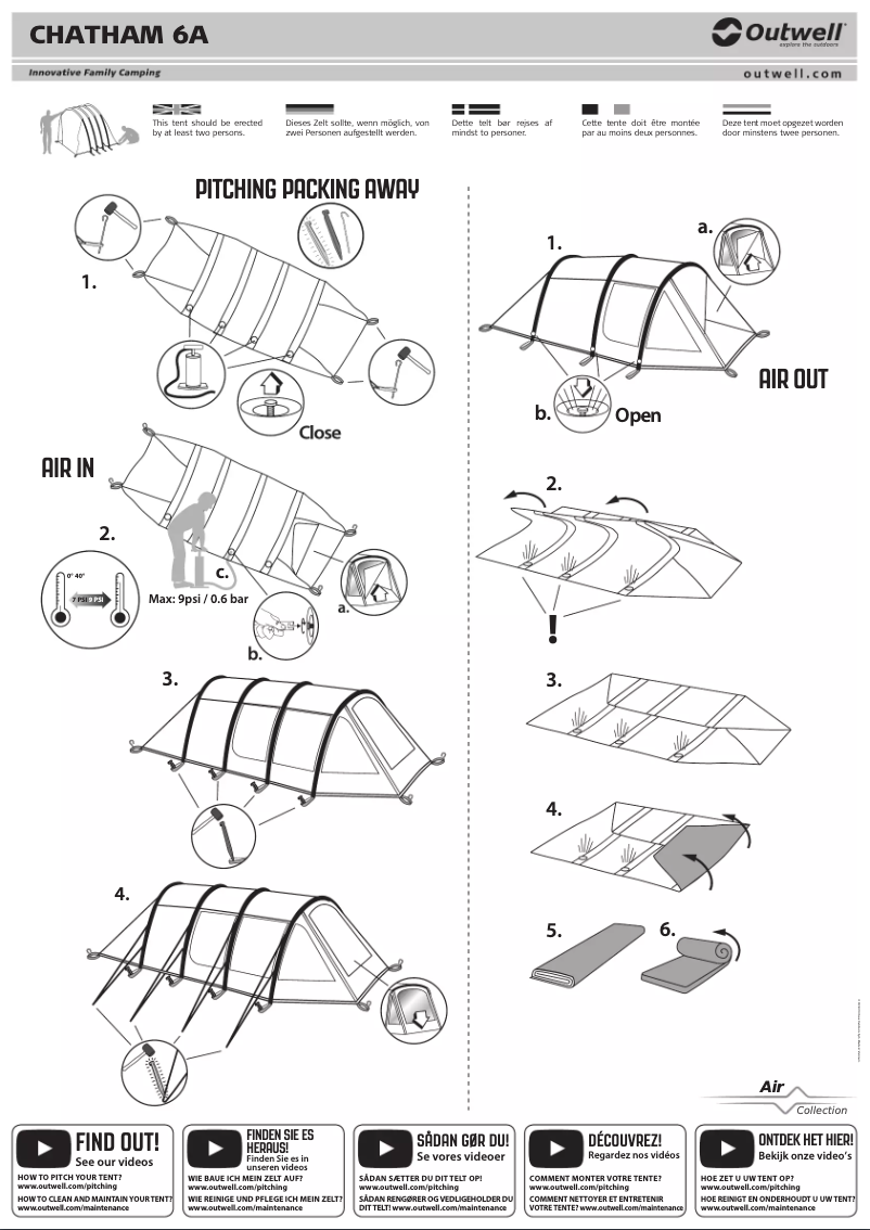 First page image of the manual for Chatham 6A