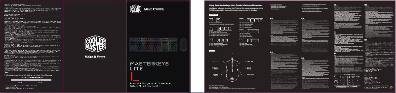 Page 1 of the manual Instruction Manual Cooler Master MasterKeys Lite L