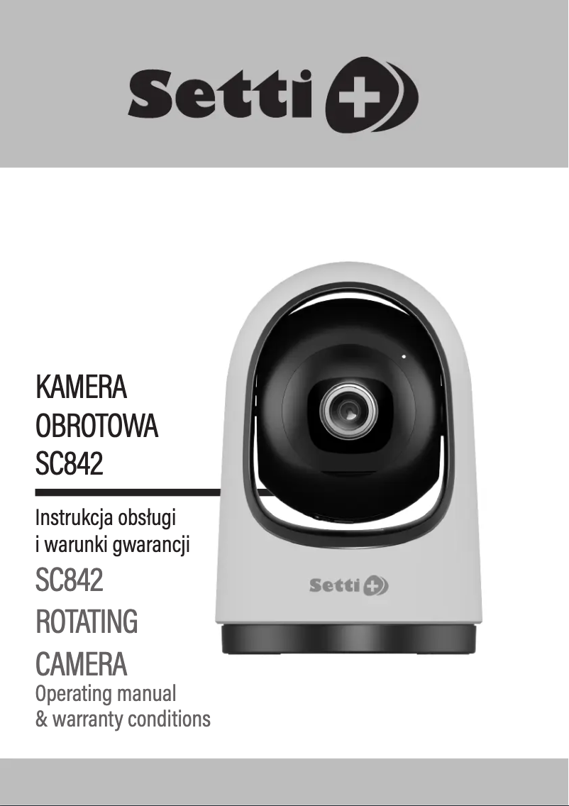 First page image of the manual for SC842