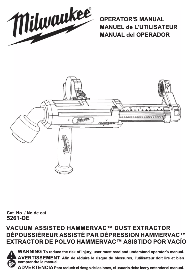 First page image of the manual for 5261-DE