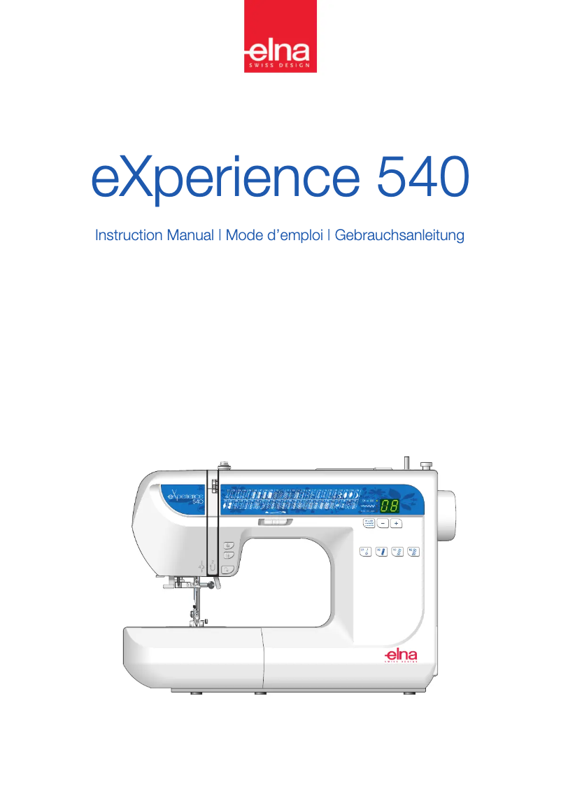 First page image of the manual for eXperience 540
