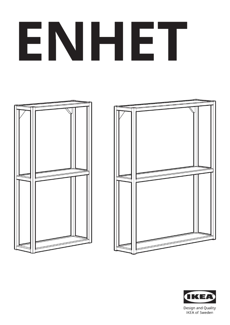 Page 1 of the manual User Manual Ikea ENHET 804.489.68