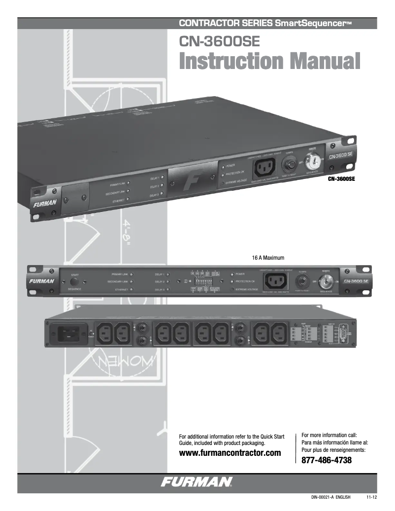 First page image of the manual for CN-3600SE
