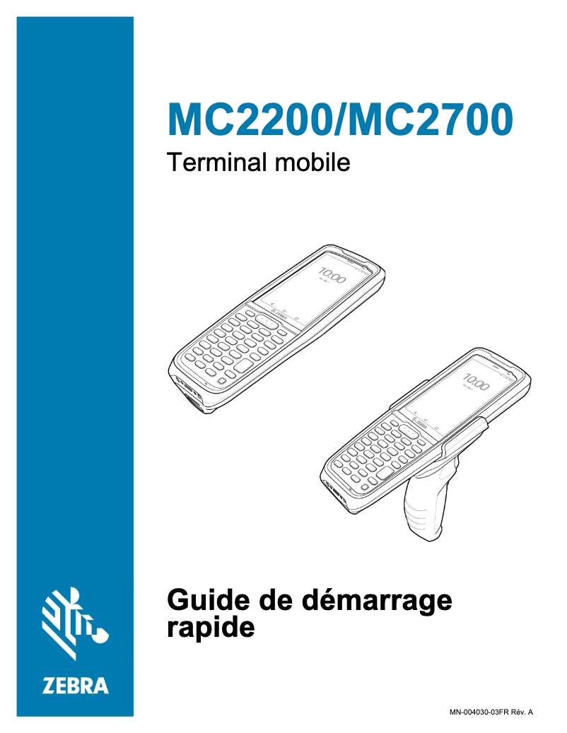 First page image of the manual for MC2700
