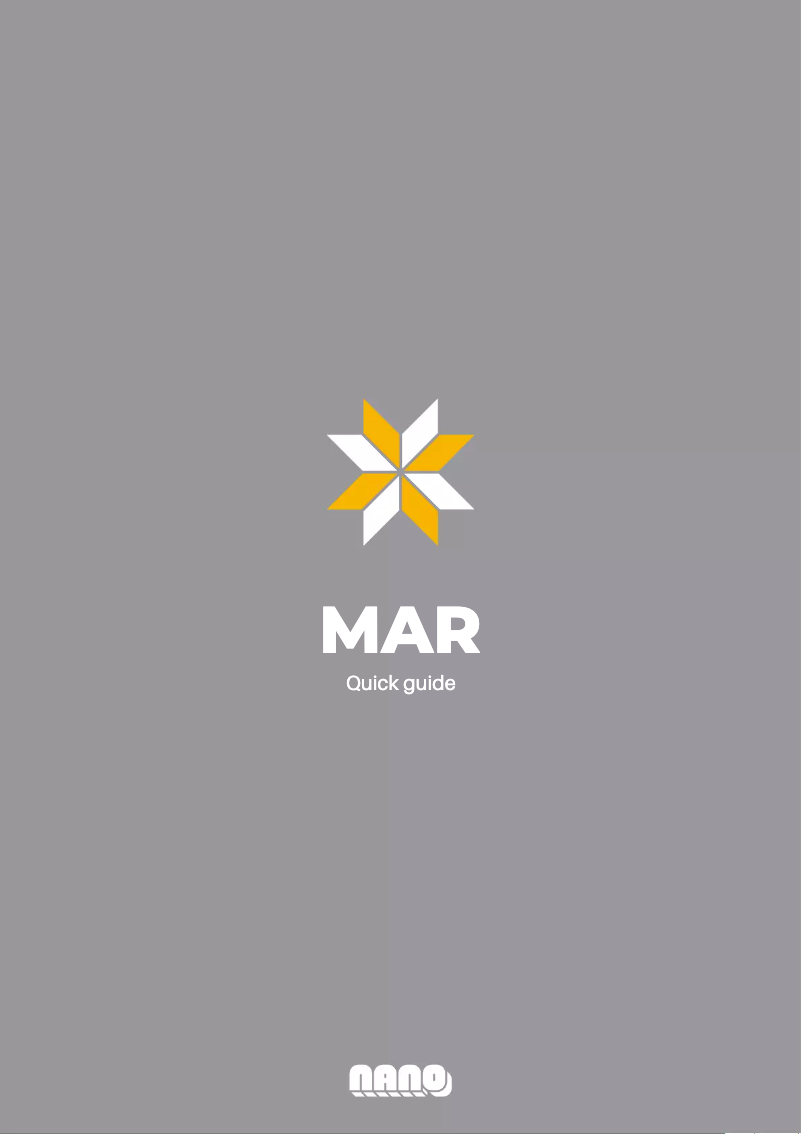 Page 1 of the manual User Manual NANO Modules MAR