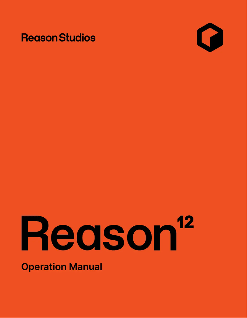 Page 1 of the manual User Manual Reason 12