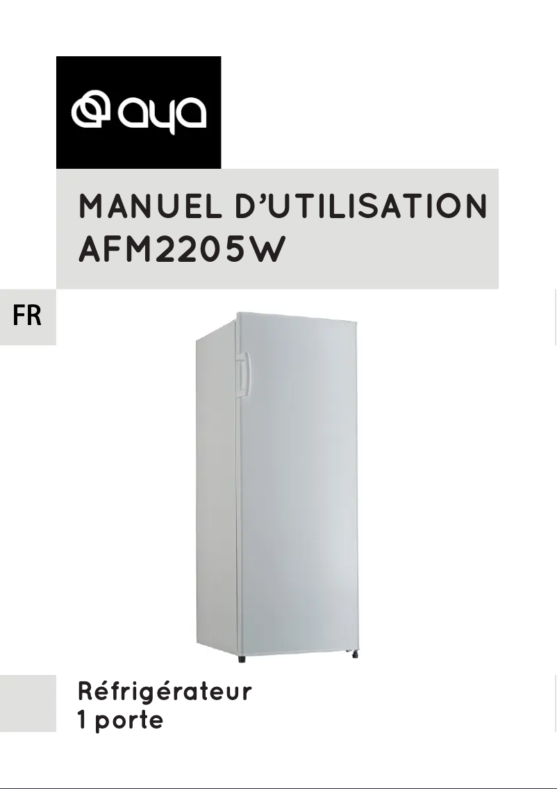 First page image of the manual for AFM2205W