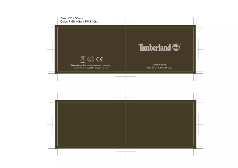 Page 1 of the manual User Manual Timberland Lamprey TBL.16012