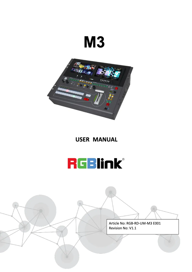 First page image of the manual for M3