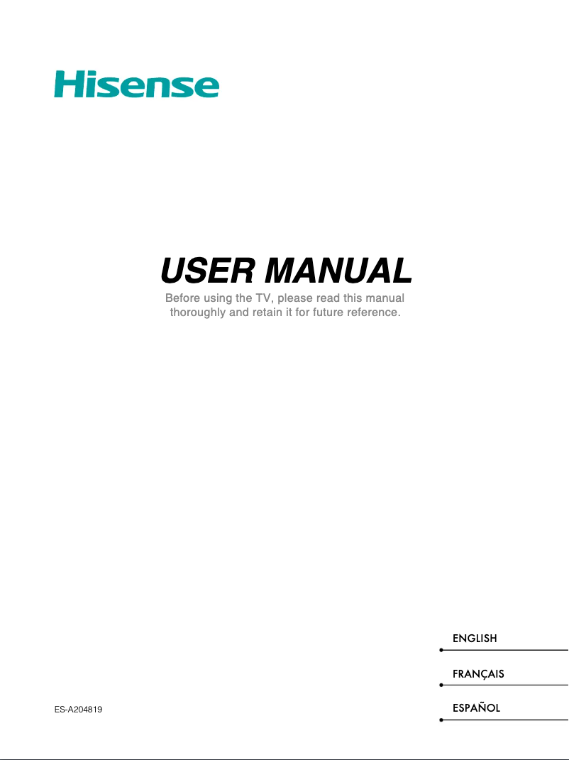First page image of the manual for 32A5NQ