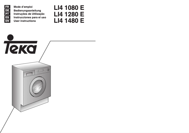 Page 1 of the manual User Manual Teka LI4 1280 E