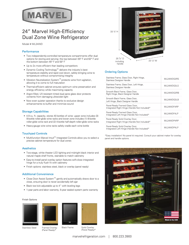 First page image of the manual for ML24WDG3RS