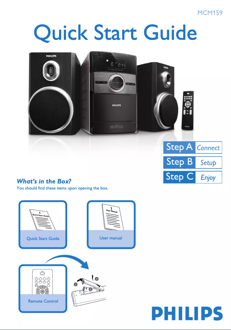 First page image of the manual for MCM159