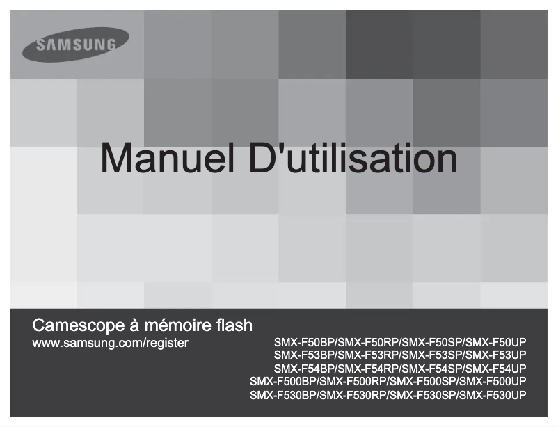 First page image of the manual for SMX-F50UP