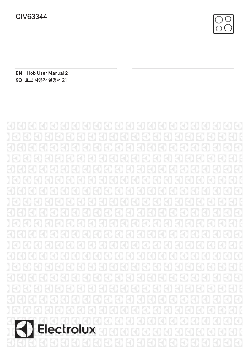 Page 1 of the manual User Manual Electrolux CIV63344