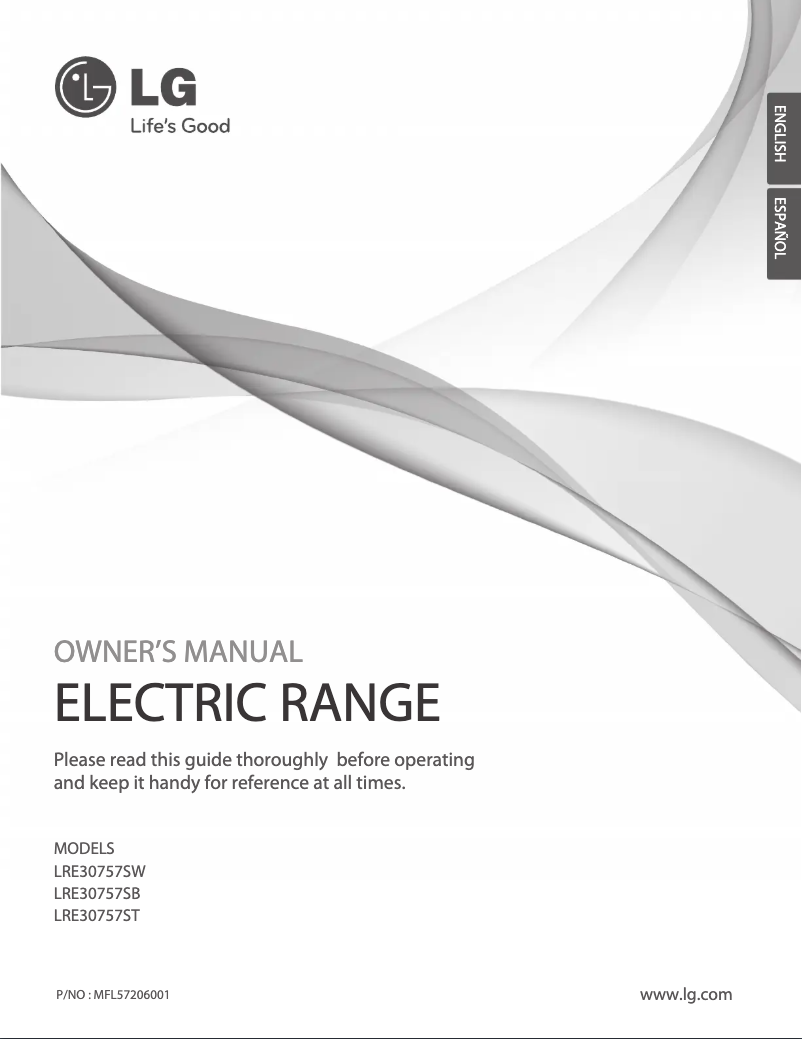 Page 1 of the manual User Manual LG LRE30757SW