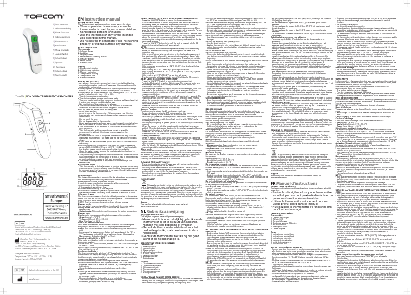 First page image of the manual for TH-4676