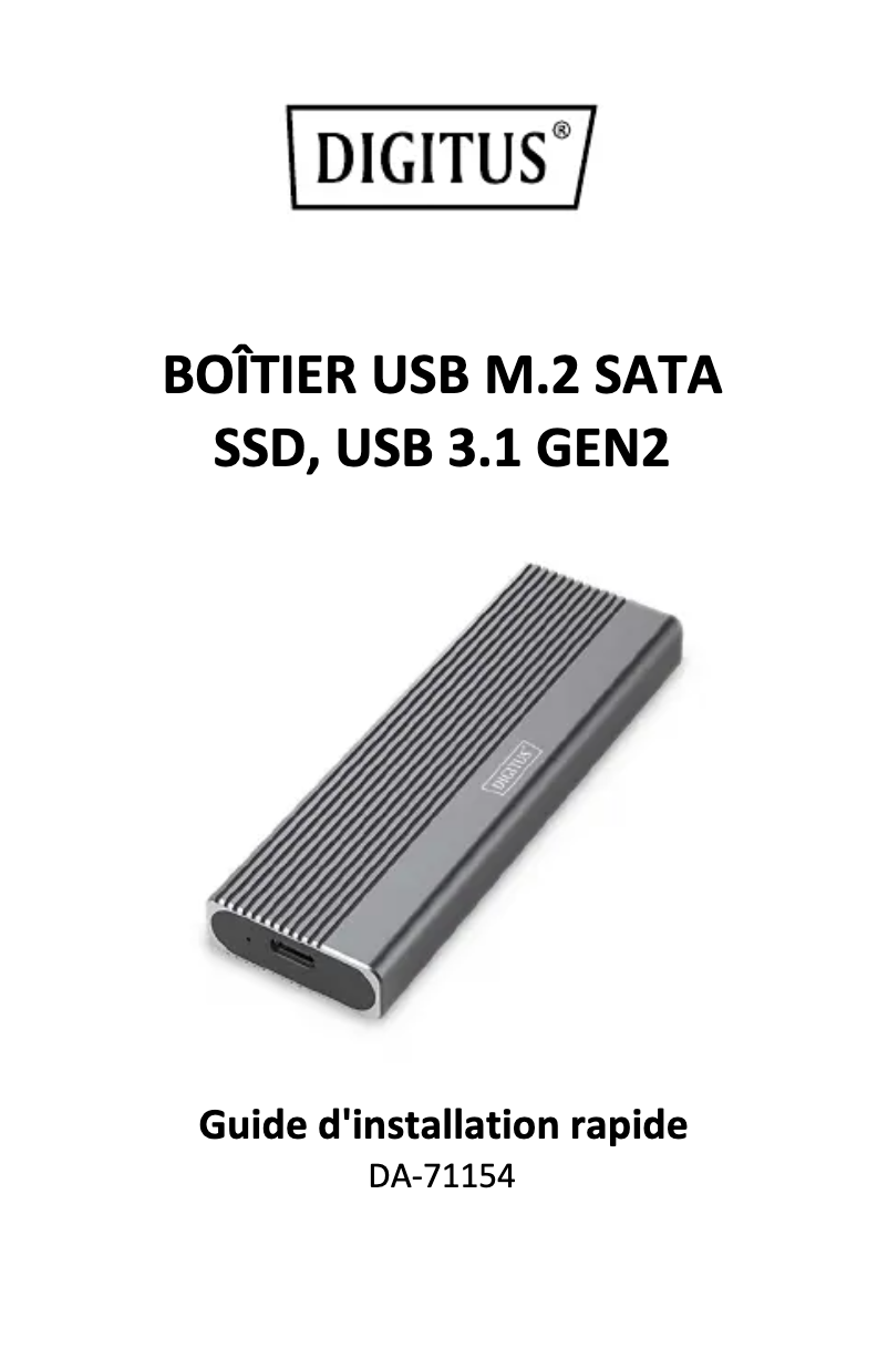 First page image of the manual for DA-71154