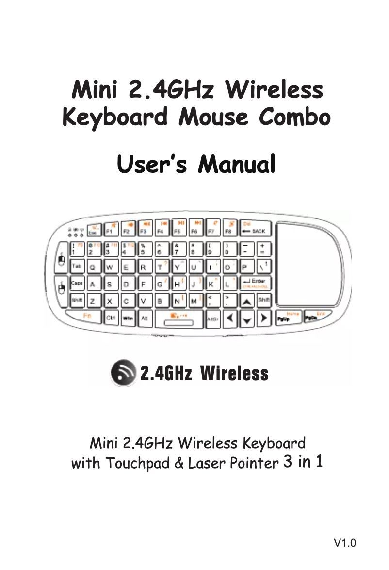 Page 1 of the manual User Manual Zoweetek ZW-51010