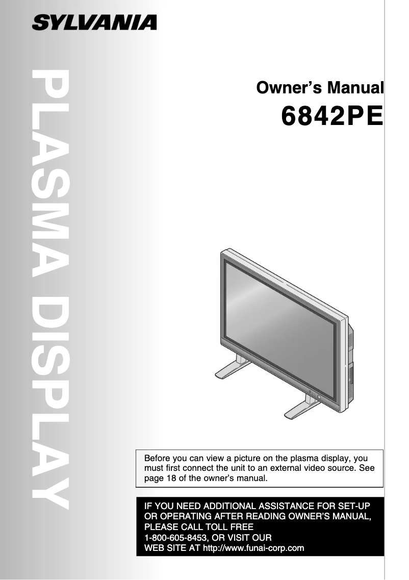 Page 1 of the manual User Manual Sylvania 6842PE