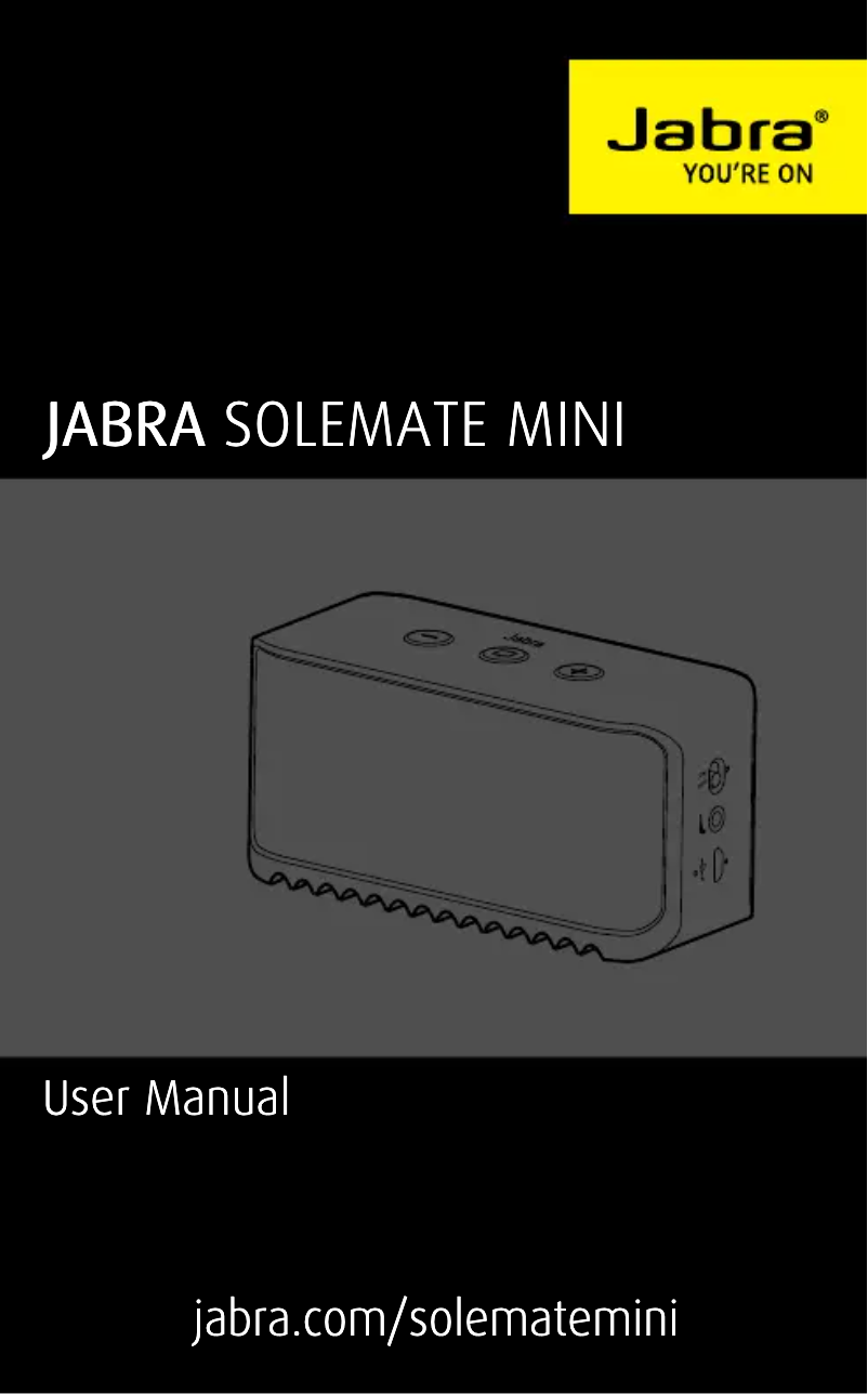 Page 1 of the manual User Manual Jabra Solemate Mini