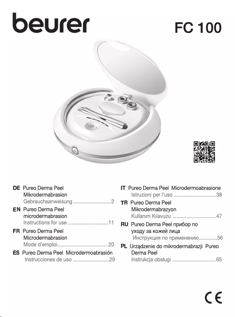 Page 1 of the manual Use and Maintenance Manual Beurer FC 100