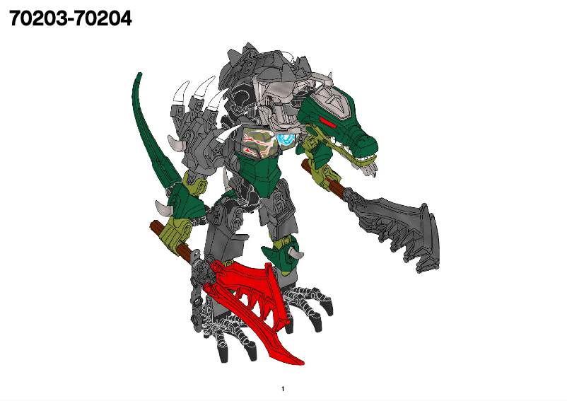 Page 1 of the manual User Manual Lego Chi Cragger