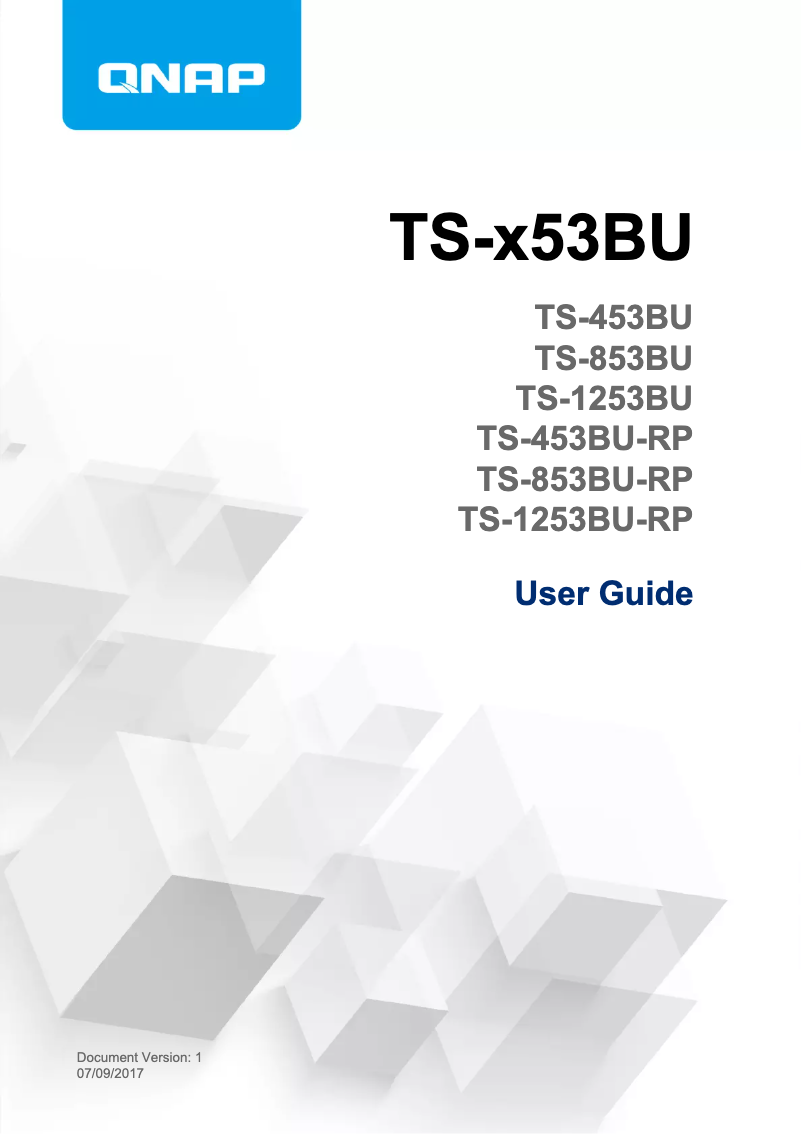 First page image of the manual for TS-1253BU-4G