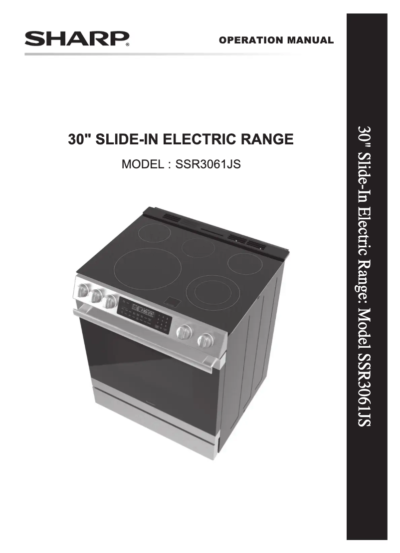 Page 1 of the manual User Manual Sharp SSR3061JS