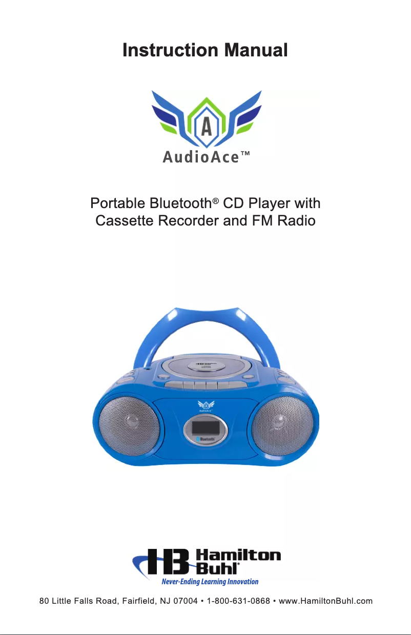 Page 1 of the manual User Manual Hamilton Buhl HMC/CD385/HA2