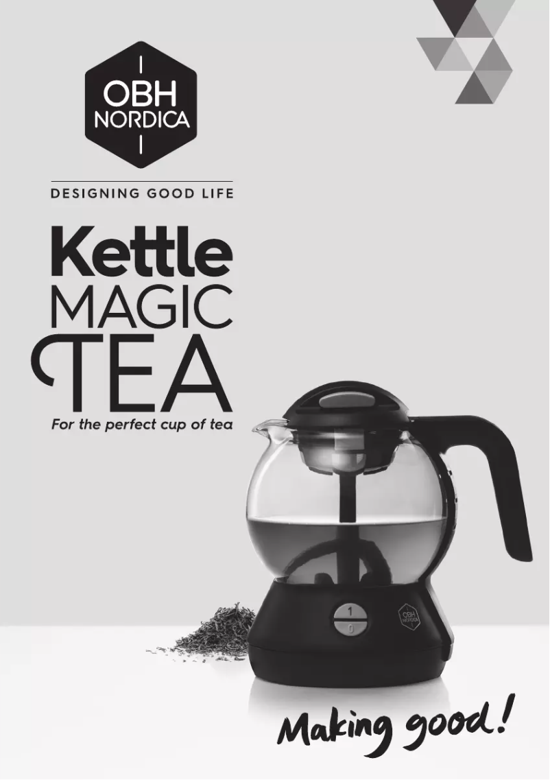 Page 1 of the manual User Manual OBH Nordica Magic Tea ON1108S0
