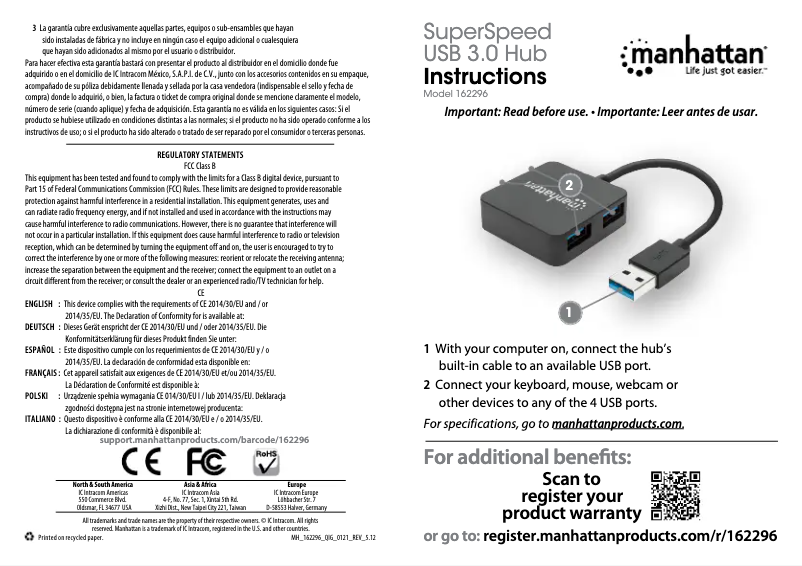 First page image of the manual for 162296
