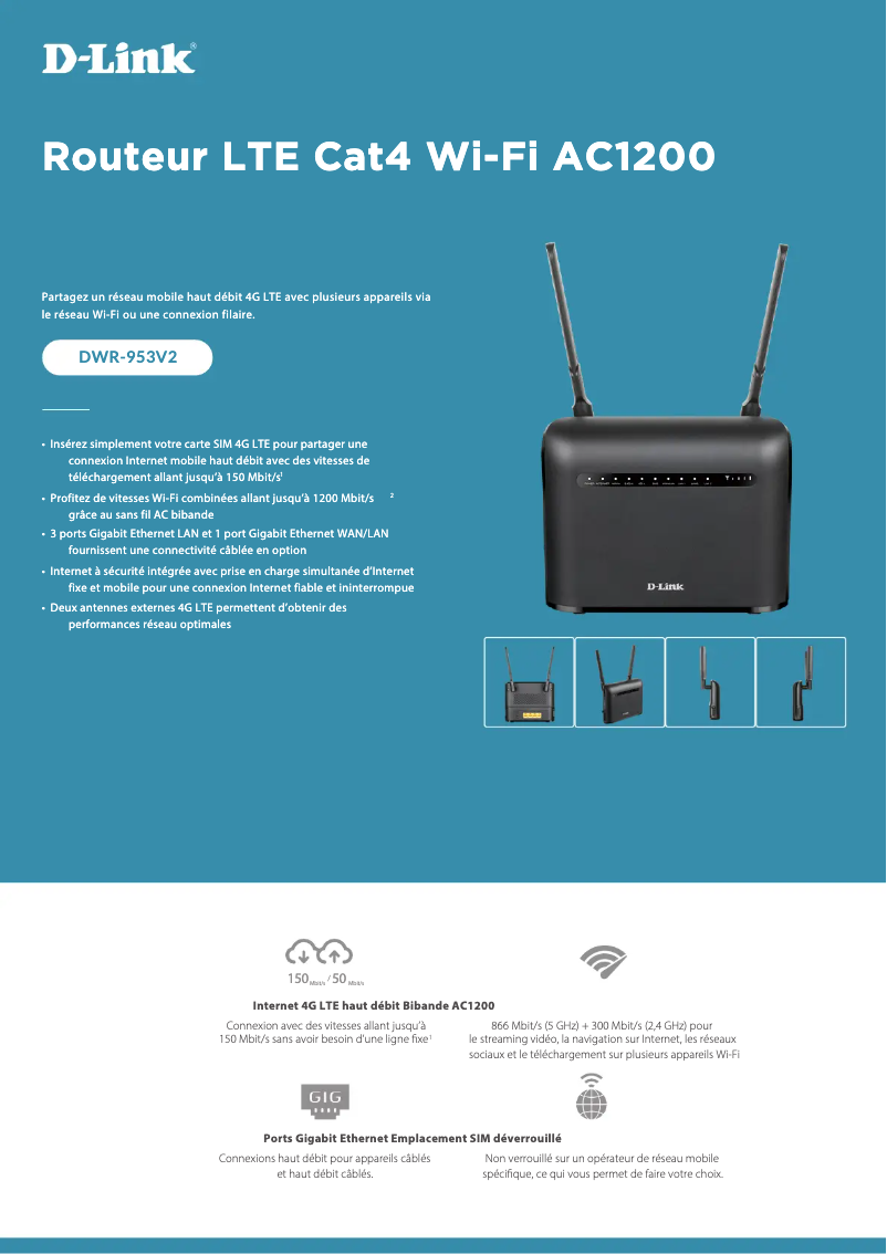 First page image of the manual for DWR-953V2