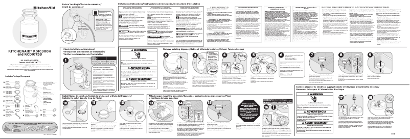 Page 1 of the manual User Manual KitchenAid KRFC300H