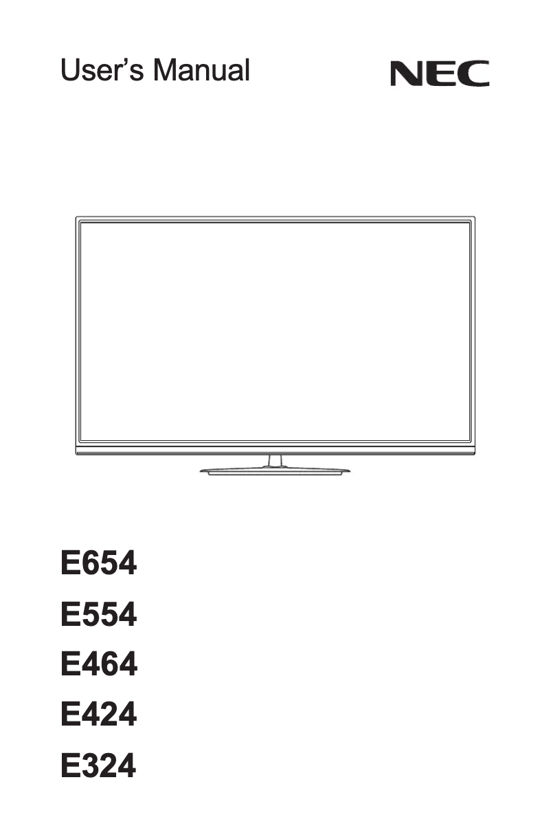 Image de la première page du manuel de l'appareil MultiSync E464