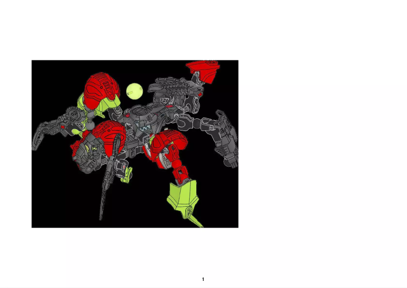 Page 1 of the manual User Manual Lego Hero Factory 6217