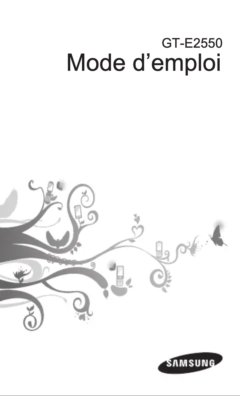 First page image of the manual for GT-E2550D