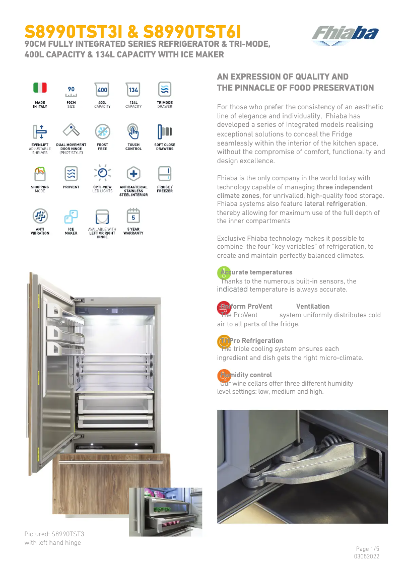 First page image of the manual for S8990TST6IA