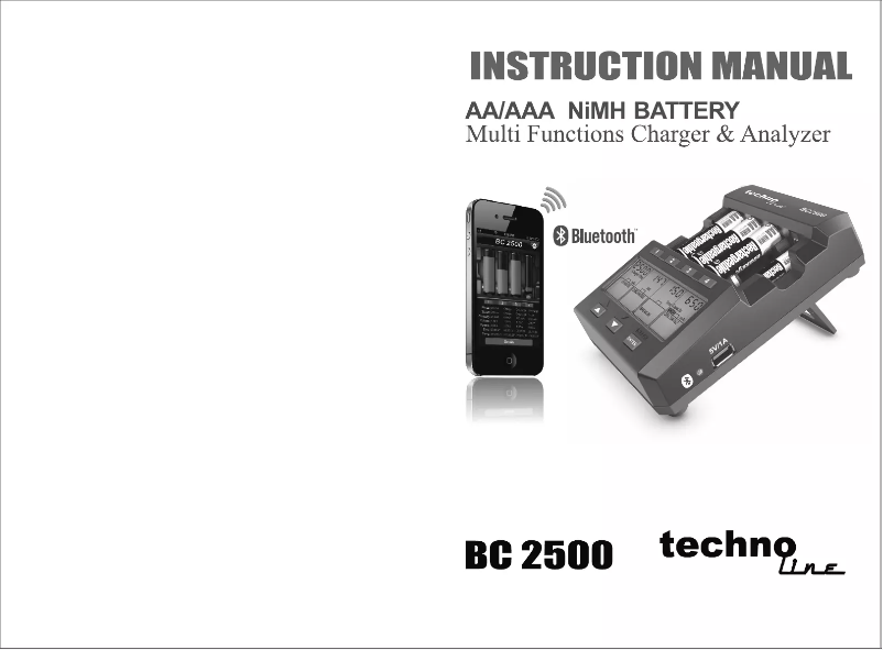 Page 1 of the manual User Manual Techno Line BC 2500
