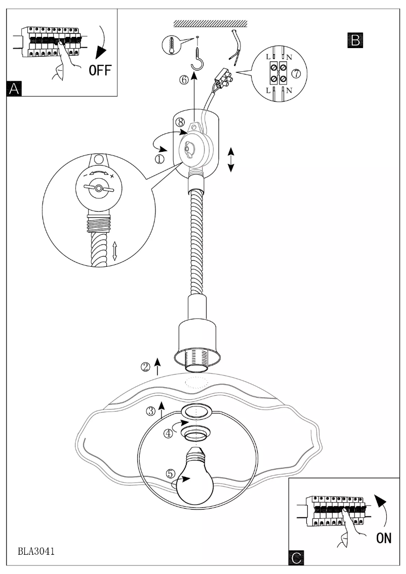 Page 1 of the manual User Manual Eglo Vetro