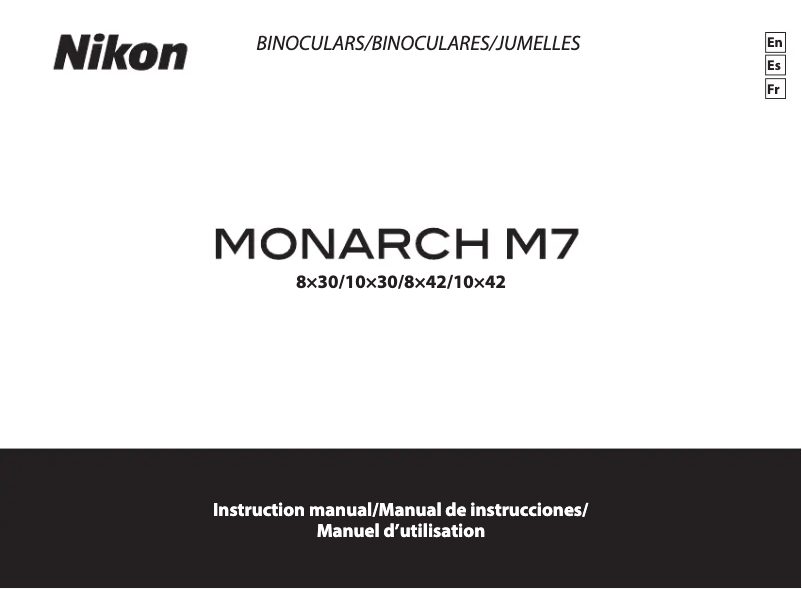 First page image of the manual for Monarch M7 8x42
