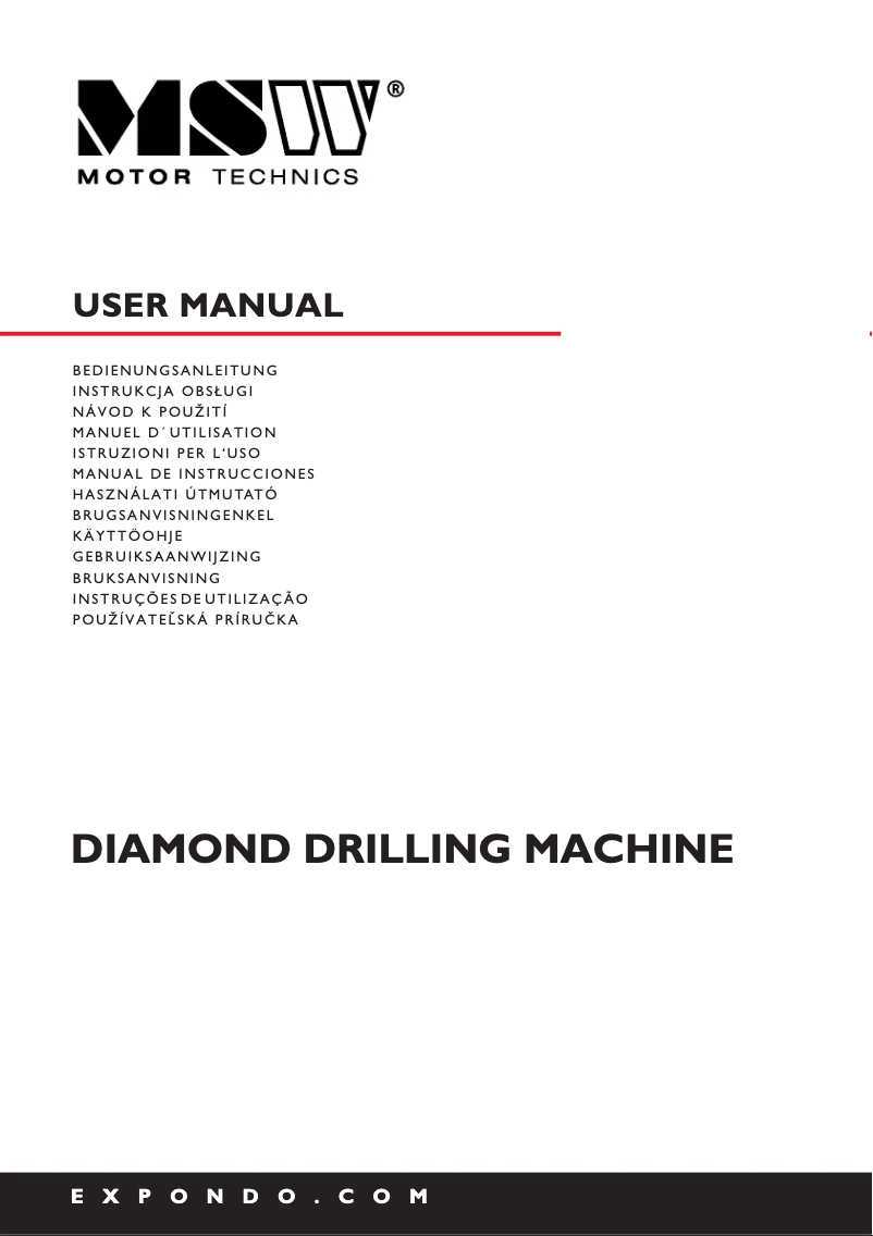 Page 1 of the manual User Manual MSW MSW-DDM-A4250S