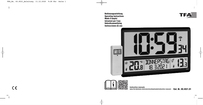 First page image of the manual for 60.4521.01