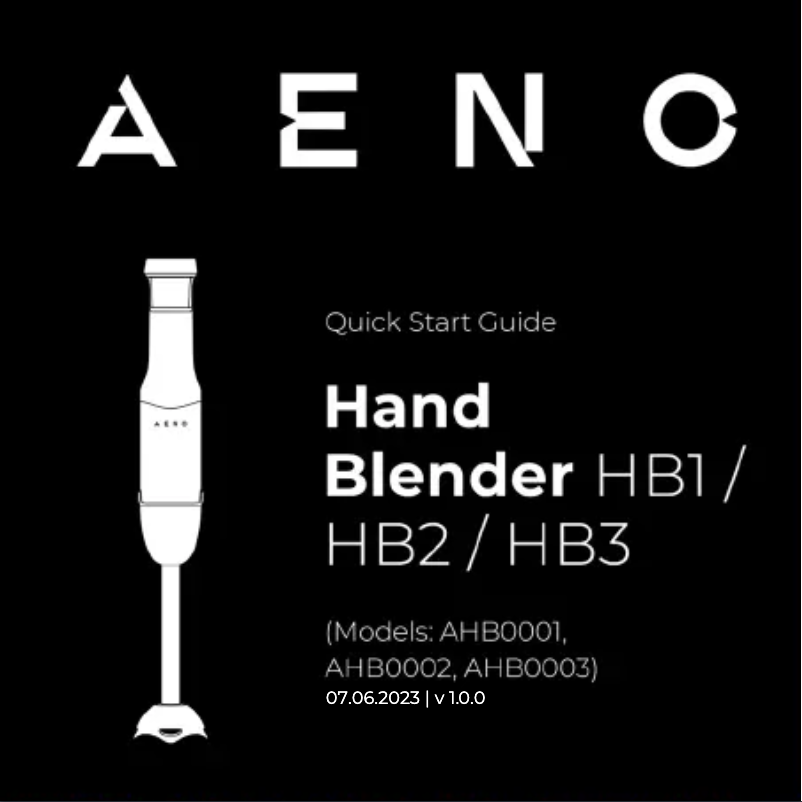 First page image of the manual for HB3