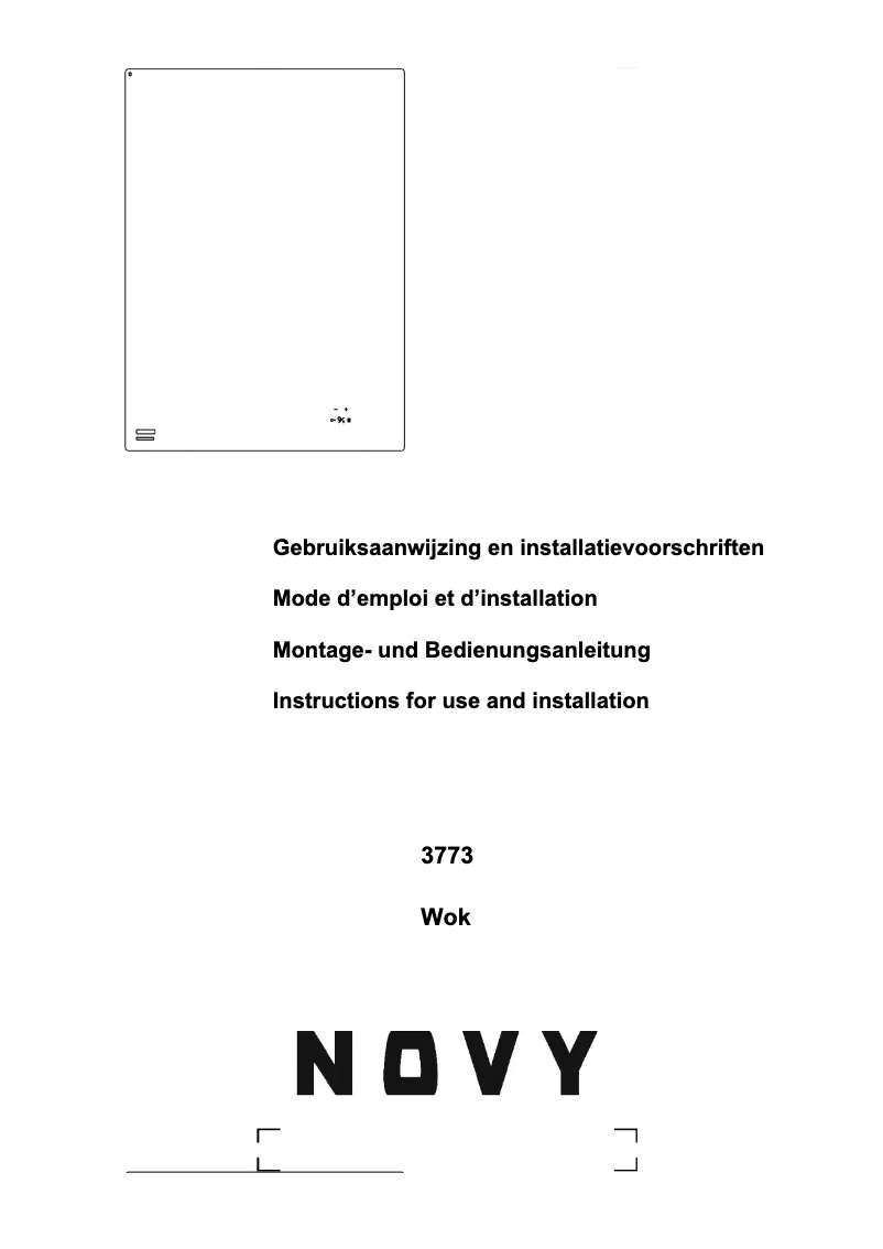 First page image of the manual for Domino 3773