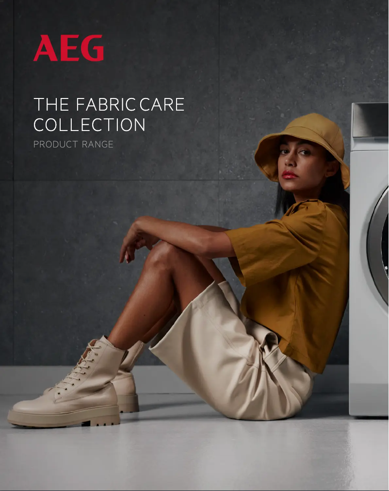 Page 1 of the manual Brochure AEG T6DHE831B