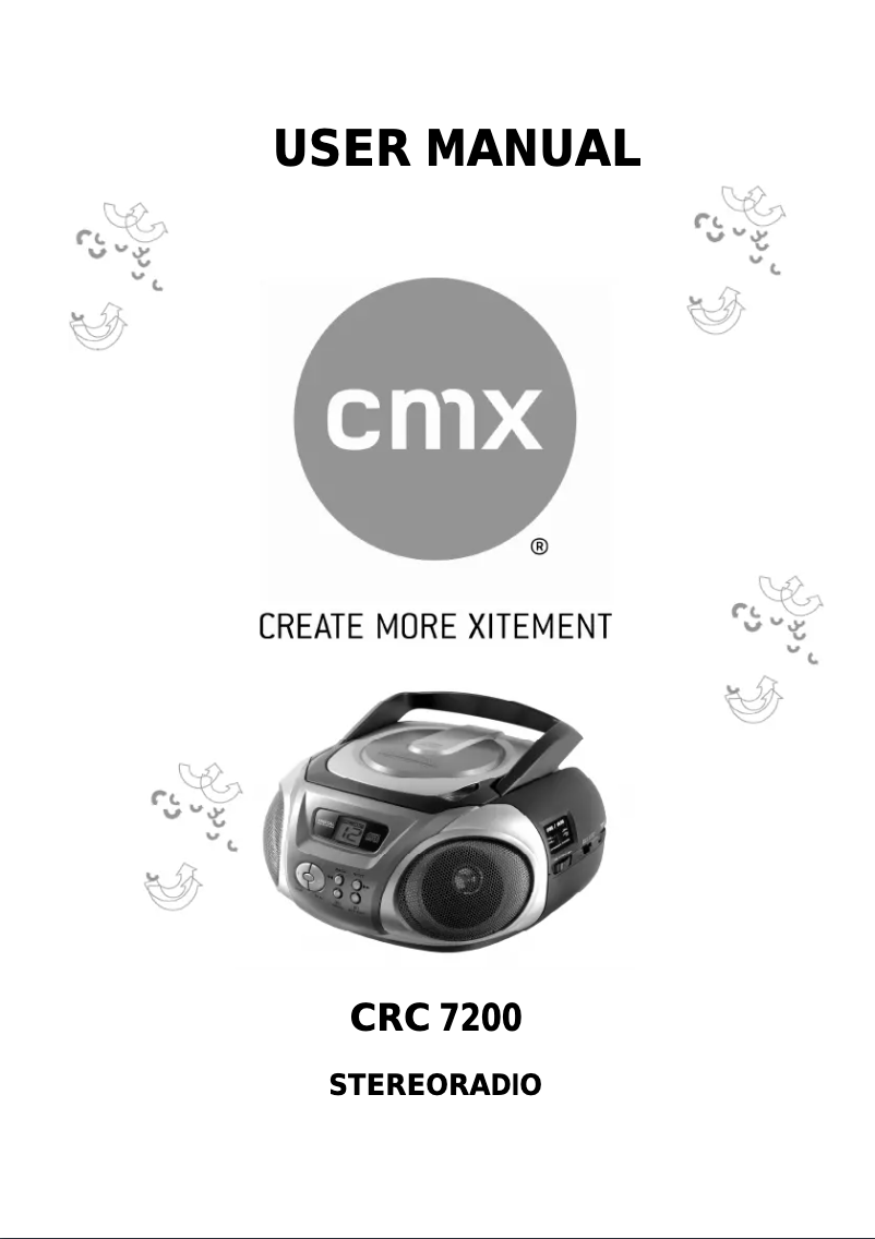 Page 1 of the manual User Manual CMX CRC 7200