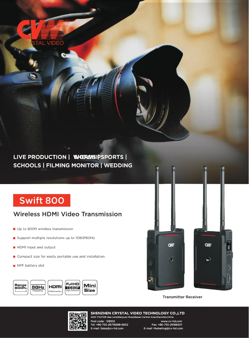 First page image of the manual for Swift 800