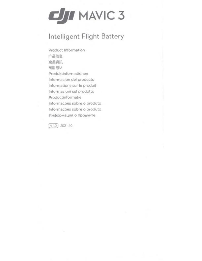 First page image of the manual for Mavic 3 Intelligent Flight Battery