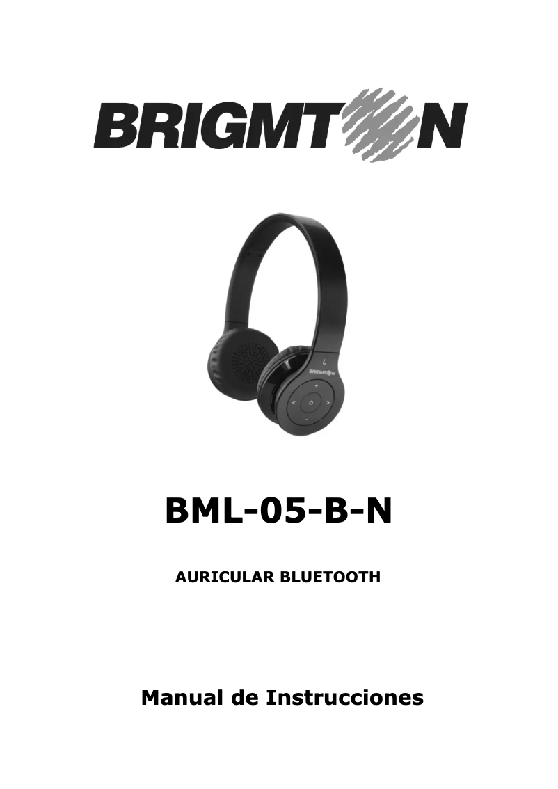 Page 1 of the manual User Manual Brigmton BML-05